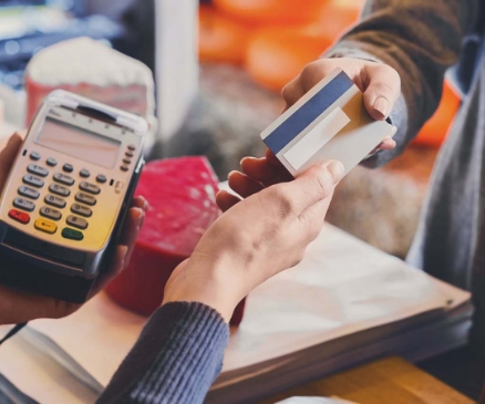 a person make a debit/credit card store purchase